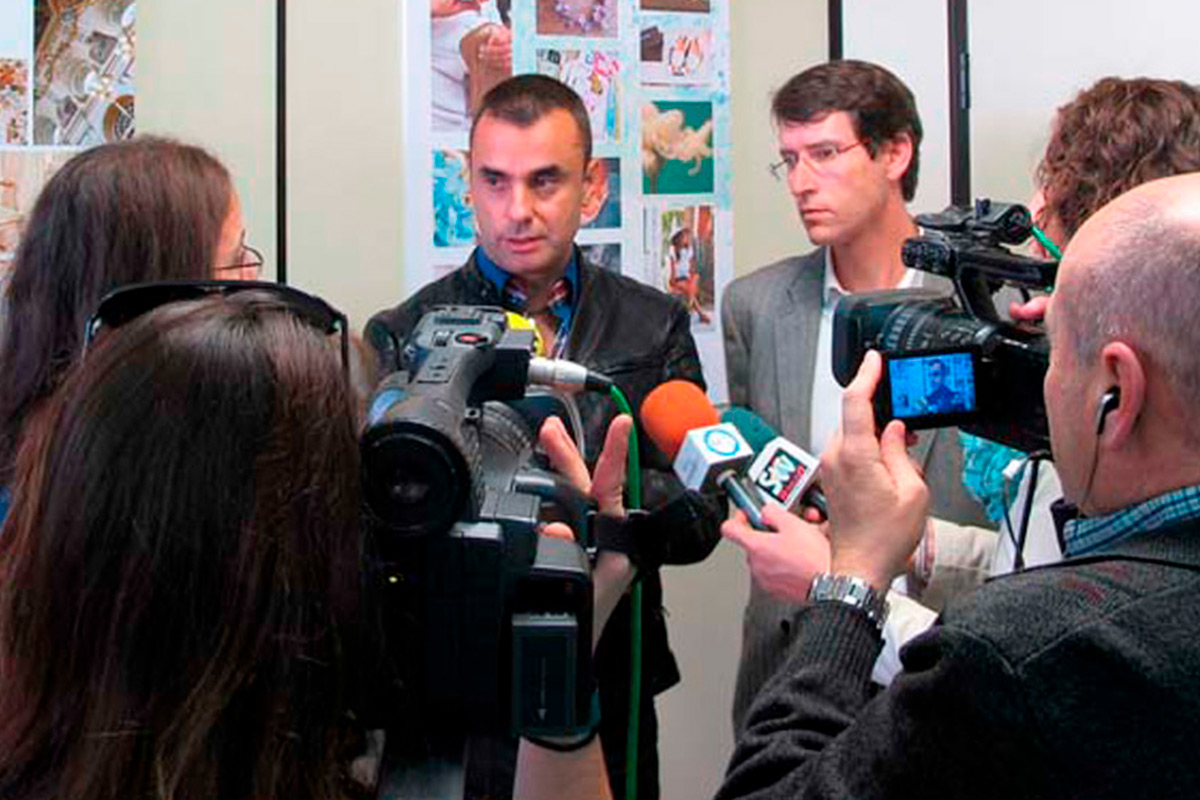 Vista del Consejero de Educación D. Gonzalo Capellán